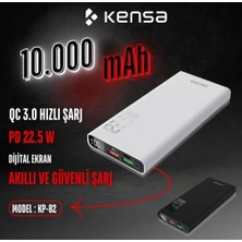 Kensa Powerbank Yeni Nesil 10.000 Mah 22.5W Pd Özellikli Ultra Hızlı ve Dayanıklı