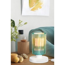 Lumen İstanbul Tipo Abajur Beyaz Ayak / Yeşil Şapka