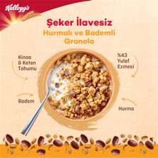 Kellogg's Şeker Ilavesiz Granola Hurmalı ve Bademli 250 Gram x 3 Adet,