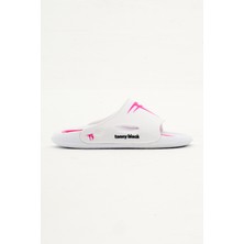 Tonny Black Çocuk Unisex Beyaz Logolu Poıli Taban Terlik
