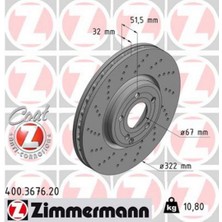Zimmermann Fren Diski On Mercedes Cls-Class X218 C218 313105