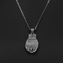 Emren Jewelry 925 Ayar Gümüş Ayı Pençesi Erkek Kolye