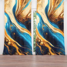 A2ZTR Dijital Baskılı Fon Perde Iki Kanat