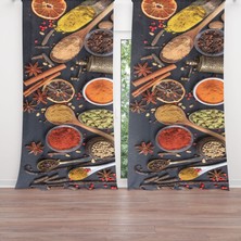 A2ZTR Dijital Baskılı Fon Perde Iki Kanat