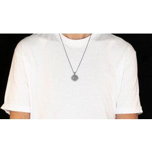 Emren Jewelry 925 Ayar Gümüş Star Wars Jedi Erkek Kolye