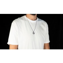 Emren Jewelry 925 Ayar Gümüş Star Wars Jedi Erkek Kolye