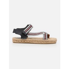 Su Espadril Yoan Siyah Kadın Espadril Sandalet