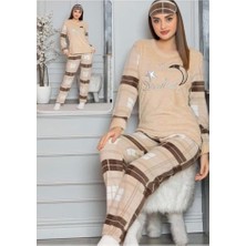 Altınay Peluşlu Kışlık Polar Pijama Takımı