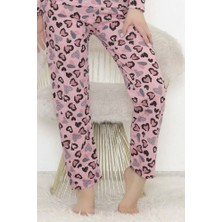 Lady Time Lüx Polar Cepli Kışlık Kadın Pijama Altı Tek Alt Ra1