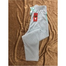 Altınay Cepli Puantiyeli Kışlık Polar Pijama Altı
