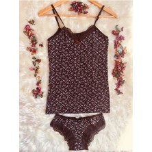 Altınay Kadın Dantelli Atlet Külot Slip Takım