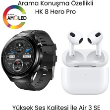 Sanal Ticaretiniz Watch Hk 8 Hero Akıllı Saat ve Air 3 Se Bluetooth Kulaklık