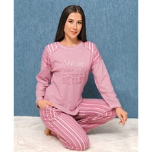 Altınay Fransız Kadife Kadın Pijama Takımı 1624-2