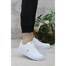 Lumberjack Finster Beyaz Spor Ayakkabı P/U Malzemeden Düz Tabanlı Rahat Kullanım