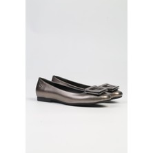 Pierre Cardin® | PC-53104- 3592 Platin Cilt-Kadın Babet Günlük Ayakkabı