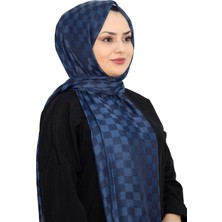 Elit Minelli Jakarlı Dama Monogram Şal EŞ5262-20