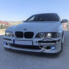 ŞüsCarOto Aksesuar Bmw 5 Serisi E39 1995-2004 Uyumlu Üniversal Astra H Lip Esnek Ön Lip 2 Parça Tampon Altı Dil Karlık Ön Ek