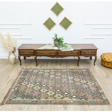 Soho Antiq Akasya Geometrik Tasarımlı Yün Cicim Kilim 135X186 cm