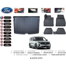 Kalite Oto Ford Tourneo Courier 2024 Model 3D Bagaj Havuzu+4d Havuzlu Paspas Setii