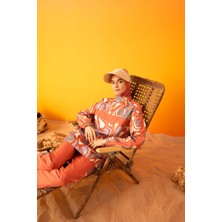 DeFacto Desenli 3'lü Burkini Tesettür Mayo Takım B5225AX24SM
