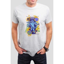 T-35 Melek Baskılı Beyaz Unisex Tişört C415