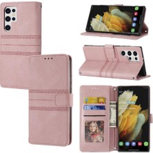 BDT Boutique Samsung Galaxy S22 Ultra 5g Için Flip Case Cüzdan Kılıf Kickstand Pu (Yurt Dışından)