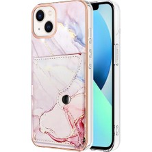 BDT Boutique Iphone 15 Kart Yuvaları Ince Cüzdan Yumuşak Tpu Tampon Mermer (Yurt Dışından)