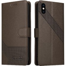 Iphone Xs Max Üç Kart Yuvaları Kickstand Premium Deri Için Flip Case (Yurt Dışından)