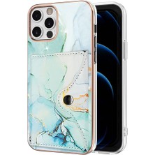 BDT Boutique Iphone 11 Için Kılıf Pro Yumuşak Tpu Tampon Mermer Ince Cüzdan Kart Yuvaları (Yurt Dışından)