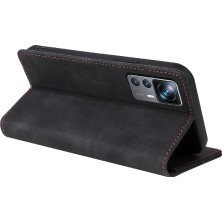 BDT Boutique Xiaomi 12T Flip Kapak Için Flip Case Darbeye Deri Kılıf Cüzdan Basit (Yurt Dışından)