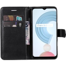 BDT Boutique Kart Yuvası Klasik Kılıf ile Realme C21Y Yüksek Kaliteli Deri Için Flip Case (Yurt Dışından)