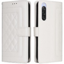 BDT Boutique Sony Xperia 10 V Flip Kapak Için Flip Case Basit Iş Cüzdan Deri (Yurt Dışından)