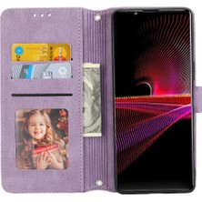 BDT Boutique Sony Xperia 1 V Pu Deri Cüzdan Kılıf Için Flip Case Manyetik Kapatma (Yurt Dışından)