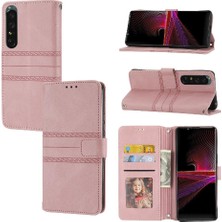 BDT Boutique Sony Xperia 1 V Pu Deri Cüzdan Kılıf Için Flip Case Manyetik Kapatma (Yurt Dışından)