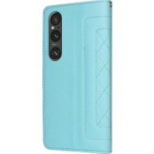 BDT Boutique Sony Xperia 1 V Için Flip Case Deri Kılıf Kapak Çevirin Cüzdan Basit (Yurt Dışından)