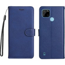 BDT Boutique Kart Yuvası Klasik Kılıf ile Realme C21Y Yüksek Kaliteli Deri Için Flip Case (Yurt Dışından)