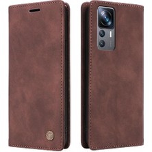 BDT Boutique Xiaomi 12T Flip Kapak Için Flip Case Darbeye Deri Kılıf Cüzdan Basit (Yurt Dışından)