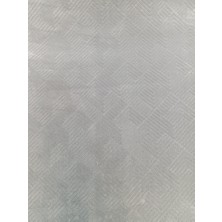 ERDEMİR HALI Rölyef Desen Gri  Halı Görünümlü Jel Taban Yolluk