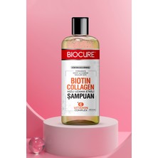 Biocure Biotin & Collagen + E Vitamin Kompleks, Yıpranmış, Zayıf Ve Cansız Saçlar Için Bakım Şampuanı