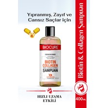 Biocure Biotin & Collagen + E Vitamin Kompleks, Yıpranmış, Zayıf Ve Cansız Saçlar Için Bakım Şampuanı