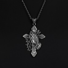 Emren Jewelry 925 Ayar Gümüş Haç Erkek Kolye