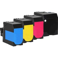 Web Toner WT-CS725-SET, Lexmark CS720 CS725 CX720,CX725, 30K 4 Renk (Cmyk) Yüksek Kapasite Muadil Toner