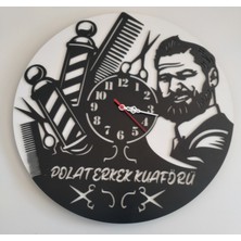 Mrc Hediye Sepeti Erkek Berber Duvar Saati Kişiye Özel Isim Yazılı Gönderilecektir.