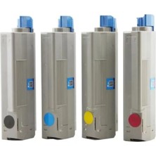 Web Toner WT-C711-SET, Oki C711 48K 4 Renk (Cmyk) Yüksek Kapasite Muadil Toner