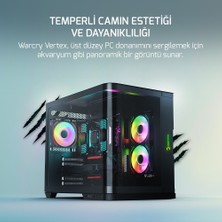 Gamepower Warcry Vertex Argb Kavisli Temper Cam Type-C Atx Gaming Kasa