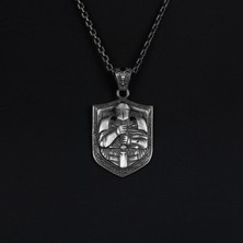 Emren Jewelry 925 Ayar Gümüş Mandalorian Erkek Kolye