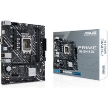 Asus Prıme H610M-K D4 Intel H610 LGA1700 Ddr4 3200 Dp HDMI M2 Usb3.2 Matx Asus 5x Protectıon Iıı