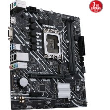 Asus Prıme H610M-K D4 Intel H610 LGA1700 Ddr4 3200 Dp HDMI M2 Usb3.2 Matx Asus 5x Protectıon Iıı