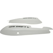 Motosvn Mondial Mh 125 Drift L Sele  Altı Yan Kapak Beyaz Takım