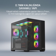 GamePower Warcry Prism 4xARGB Fan Cam ATX Gaming Kasa